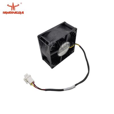 कपड़ा कटर मशीन स्पेयर पार्ट नंबर 1012453000 / 1011409000 वेंटिलेटर, 80x80x38 मिमी, 90CFM, 24VDC