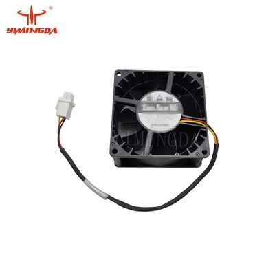 कपड़ा कटर मशीन स्पेयर पार्ट नंबर 1012453000 / 1011409000 वेंटिलेटर, 80x80x38 मिमी, 90CFM, 24VDC